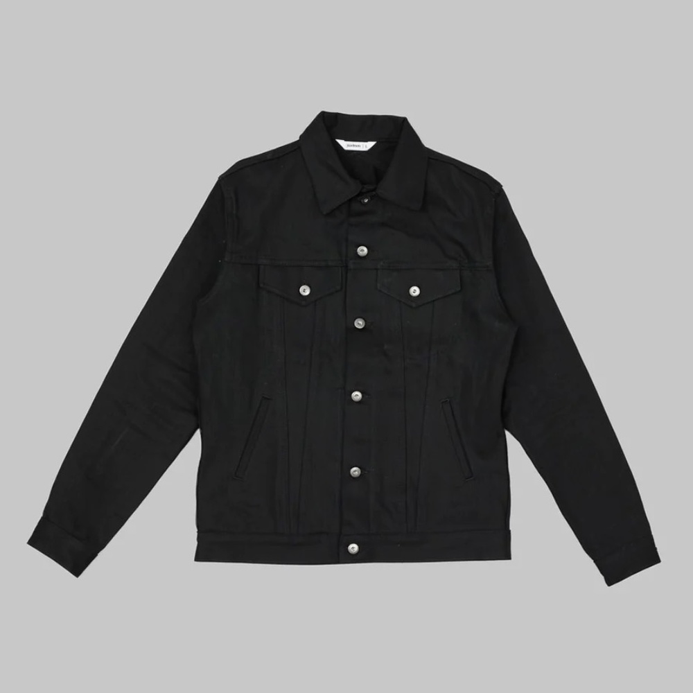 Lightweight Type 3s Denim Jacket Double Black